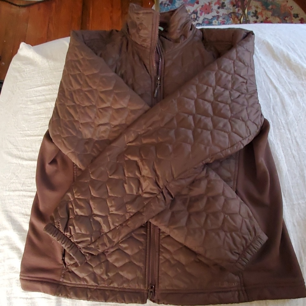 L.L BEAN BROWN WOMENS JACKET